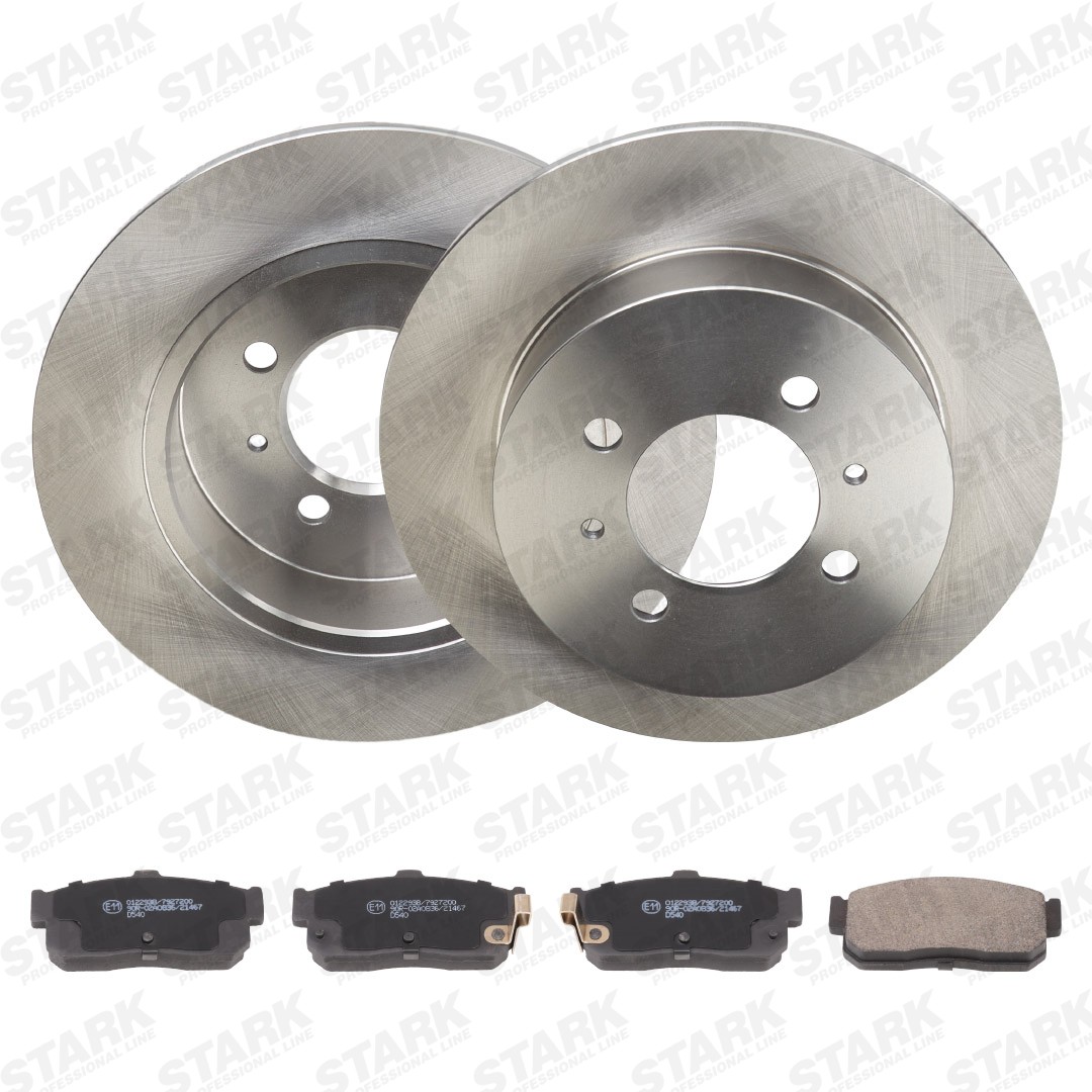 STARK SKBK-10993352: Bremseskiver og klodser bagaksel, Ø: 258mm, fuldstændigt