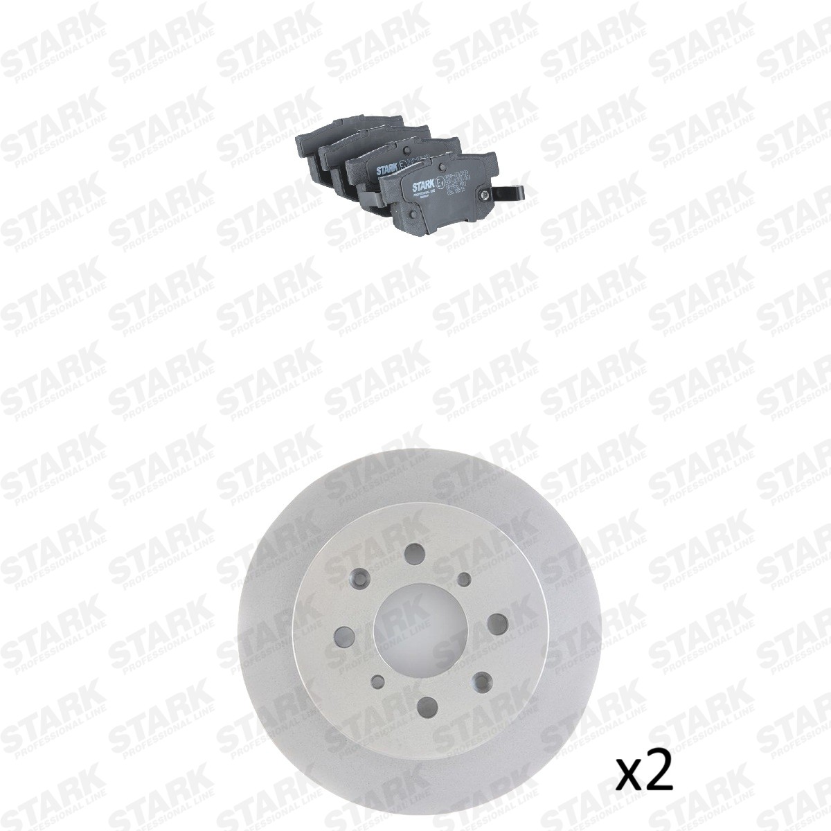 STARK SKBK-10993356: Bromssats, skivbroms Bakaxel, Ø: 260,0mm, full