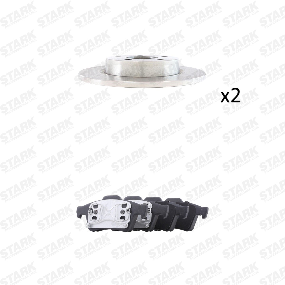 STARK SKBK-10993369: Zestaw do hamulców, hamulce tarczowe Oś tylna, Ø: 280,0[mm], pełny