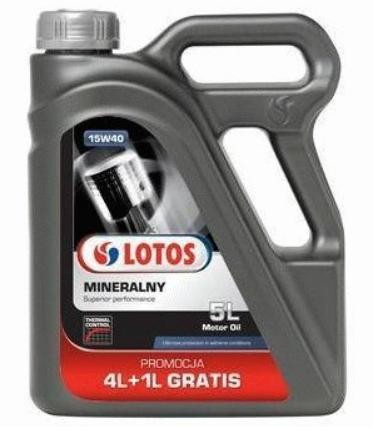 LOTOS 5900925085500: Motorový olej 5l, 15W-40 MINERAL, SN