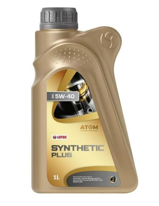 LOTOS 590092500196: Motorový olej 1l, 5W-40 SYNTHETIC, PLUS
