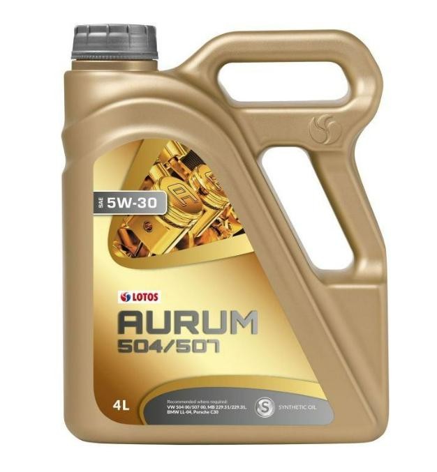 LOTOS 5900925005522: Motorový olej 4l, 5W-30 AURUM, 504/507
