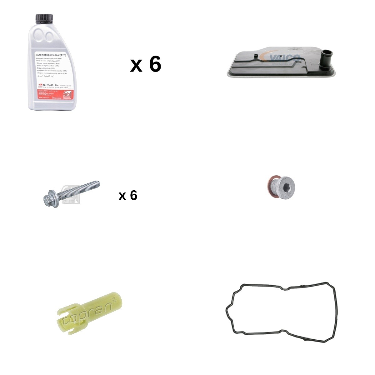 RIDEX 4921O0086: Sæt til olieskift automatgearkasse