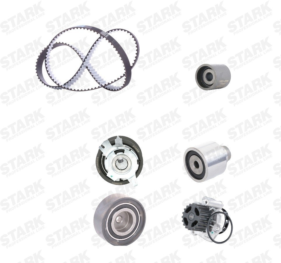STARK SKWPT-0750624: Vezérműszíj készlet vízpumpával Fogszám: 160, Szélesség: 25,0mm