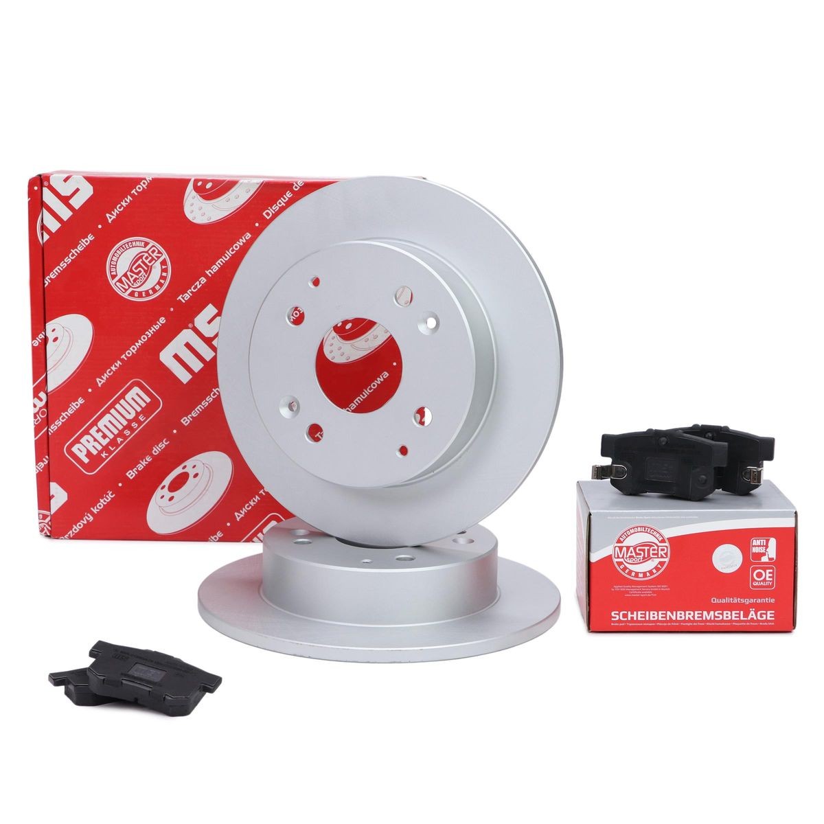 MASTER-SPORT 201052330: Bremžu komplekts, Disku bremzes PREMIUM Aizmugurējais tilts, Ø: 260mm, pilnīgi, ar piespiedējplāksni