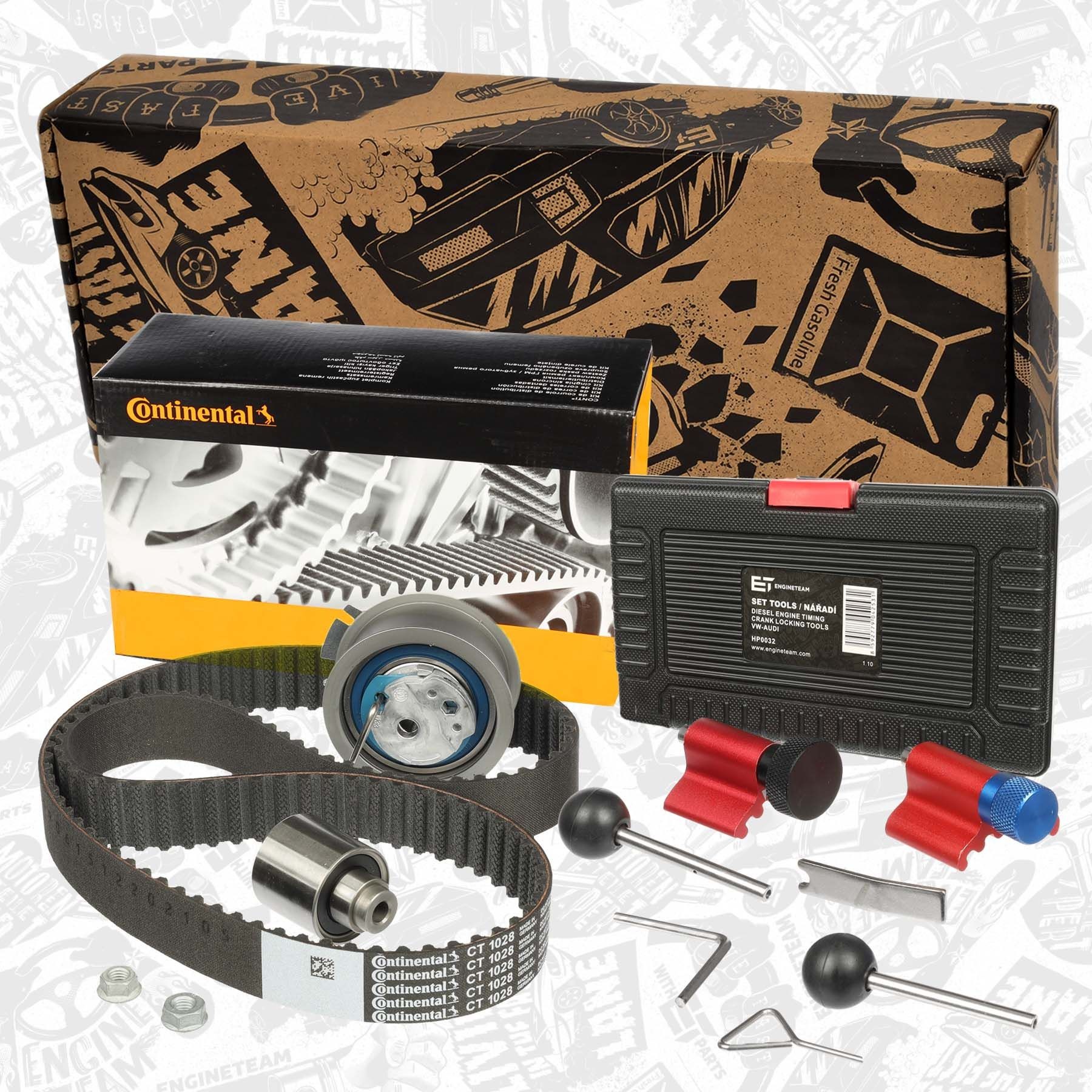 ET ENGINETEAM RM0019VR1: Distributieriem set boxET – service kit Aantal tanden: 120