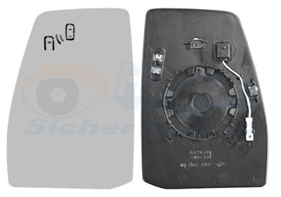 VAN WEZEL 1989835: Spejlglas, udvendig spejl * HAGUS * venstre