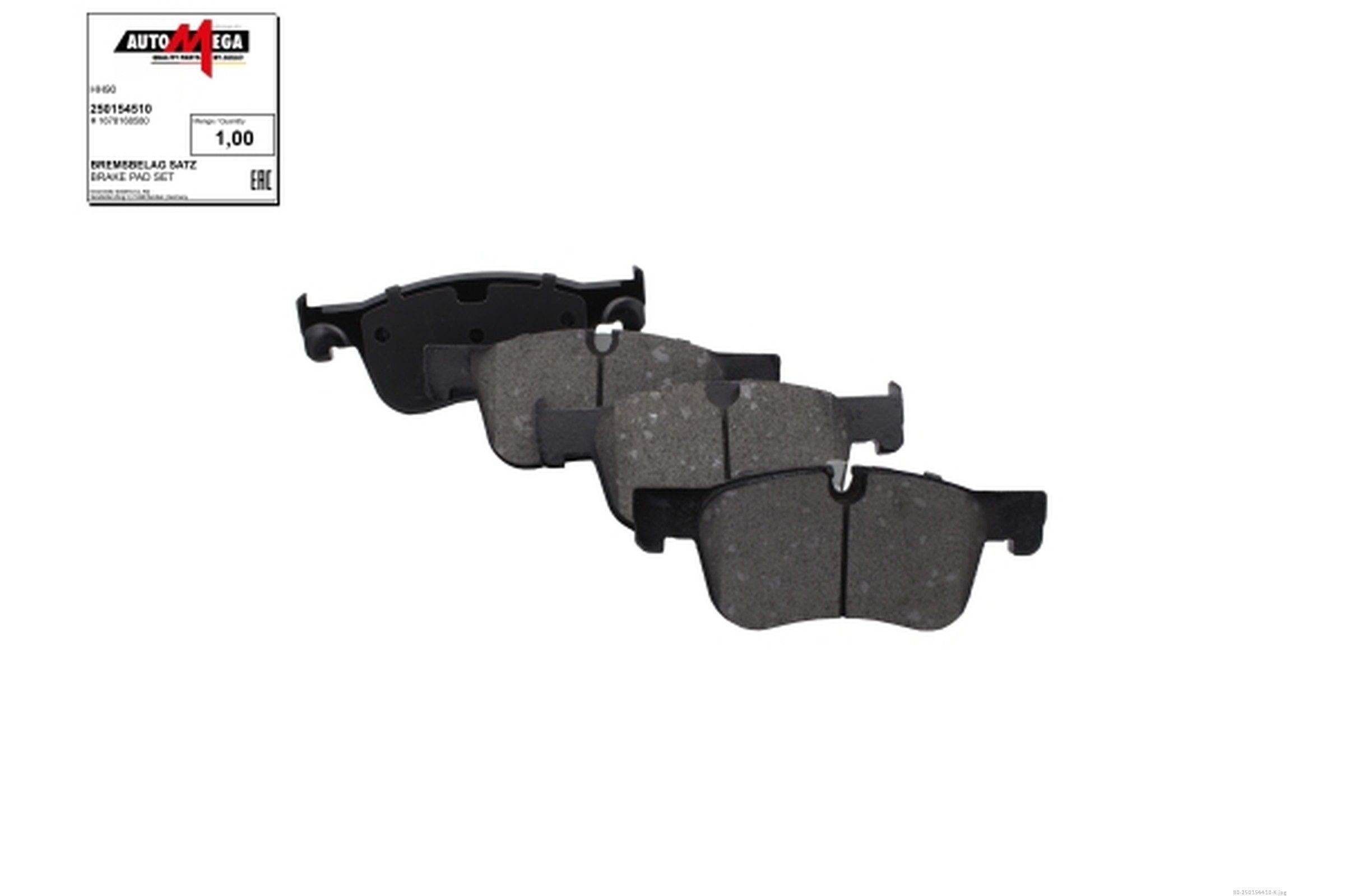 AUTOMEGA 250154410: Bromsbelägg