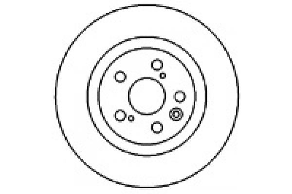MAPCO 45553: Disco de freno Eje trasero, Ø: 288mm, macizo, Ø: 288mm
