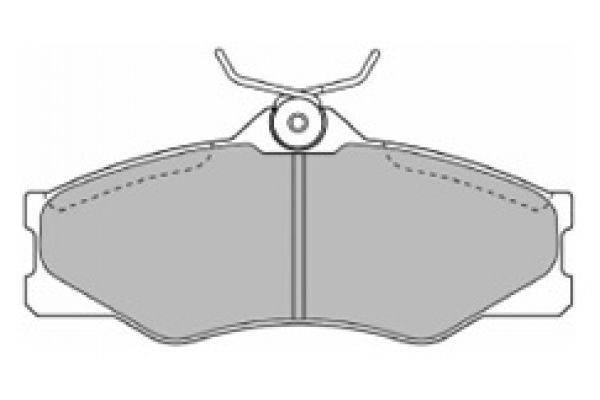 MAPCO 6265: Bremseklosser framaksel, med bremsecaliperskruer