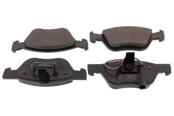 MAPCO 6473: Bromsbelägg framaxel, Anti-skrik-plåt