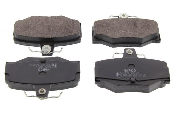 MAPCO 6586: Bremseklodser bagaksel, med anti-knirke-plade