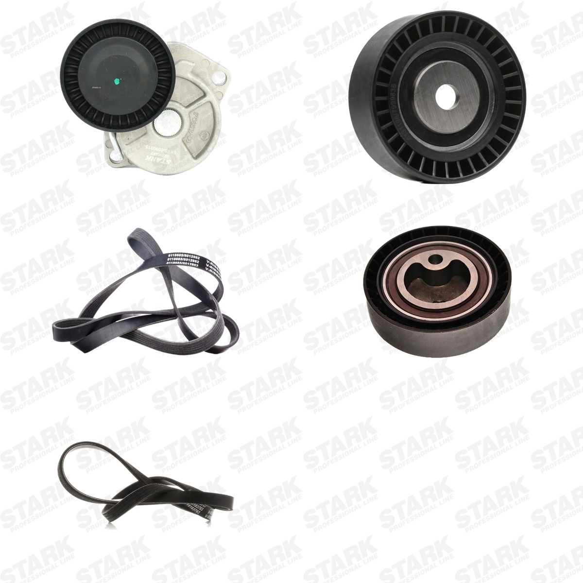 STARK SKRBS-1201192: Jogo de correias trapezoidais estriadas