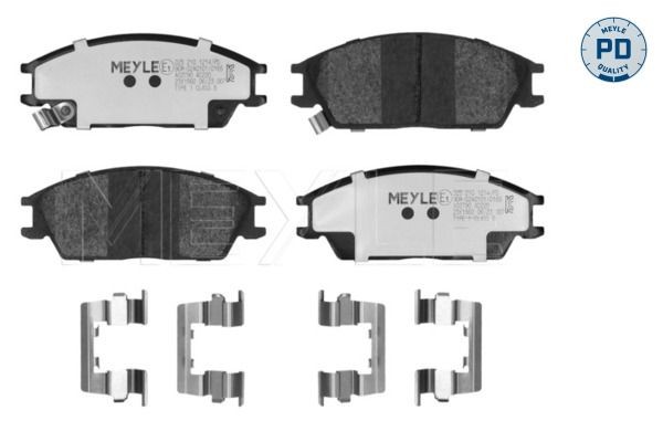 MEYLE 025 210 1214/PD: Bremžu kluči MEYLE-PD: Advanced performance and design. Priekšējais tilts, ar piespiedējplāksni