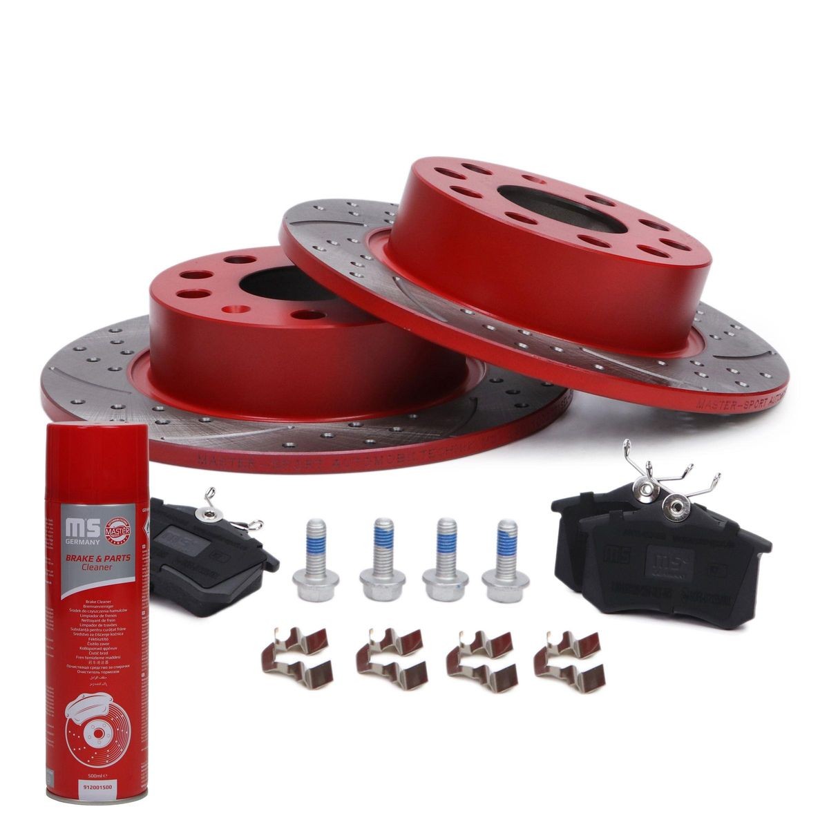 MASTER-SPORT 201022770P: Remschijven en blokken PROMO Achteras, Ø: 253mm, volledig