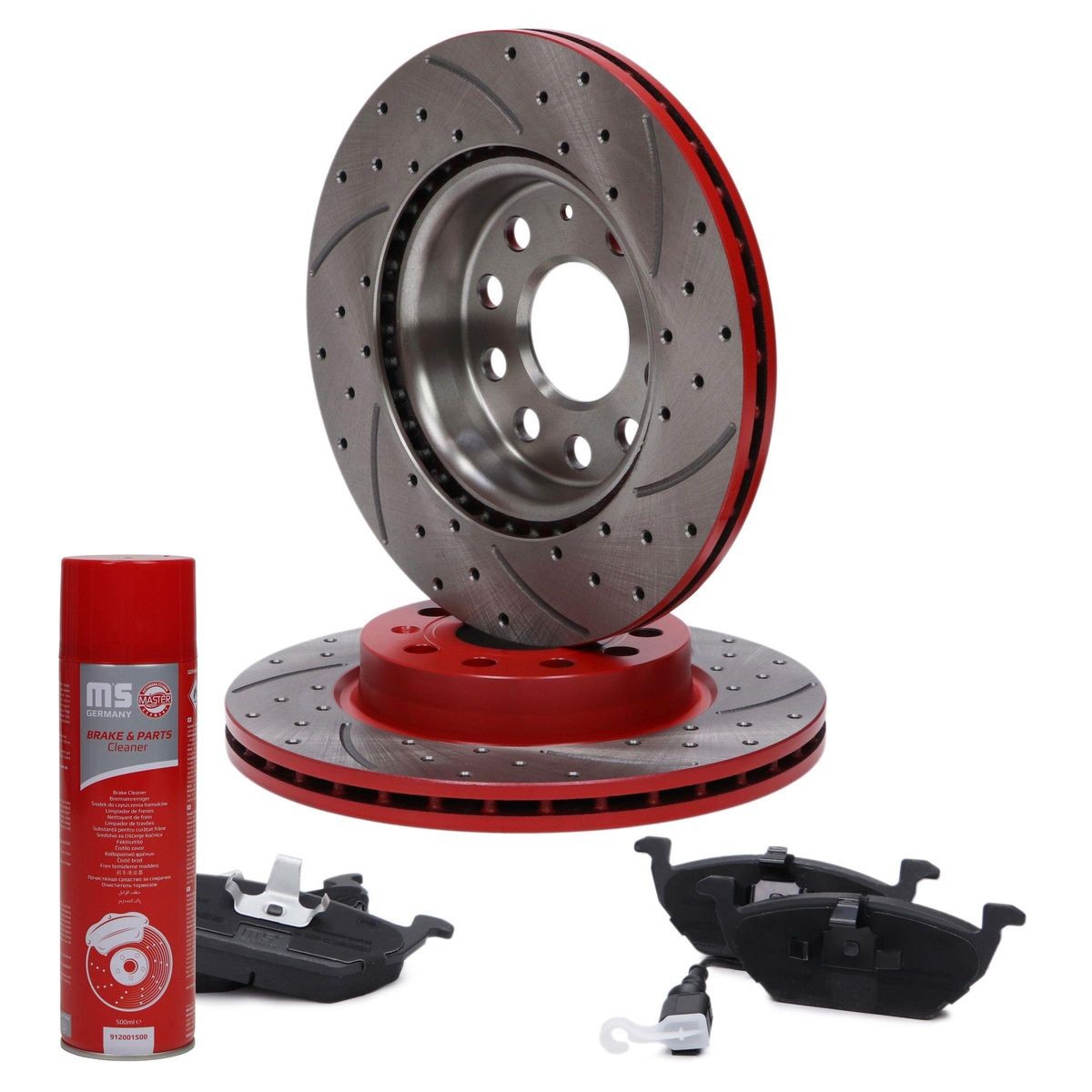 MASTER-SPORT 202222100P: Pidurikomplekt, ketaspidur PROMO Esisild, Ø: 280mm, õhutusega