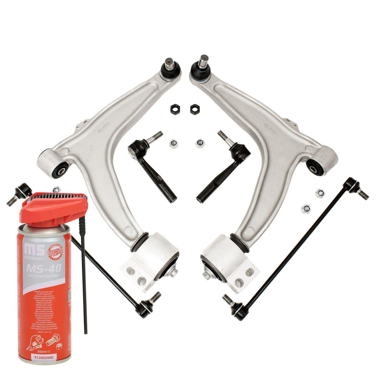 MASTER-SPORT 36997-KIT-MSP: Tukivarsisarja, pyörien tuenta PROMO Etuakseli, Etuakseli, oikea, Etuakseli, vasen, Pidikkeellä