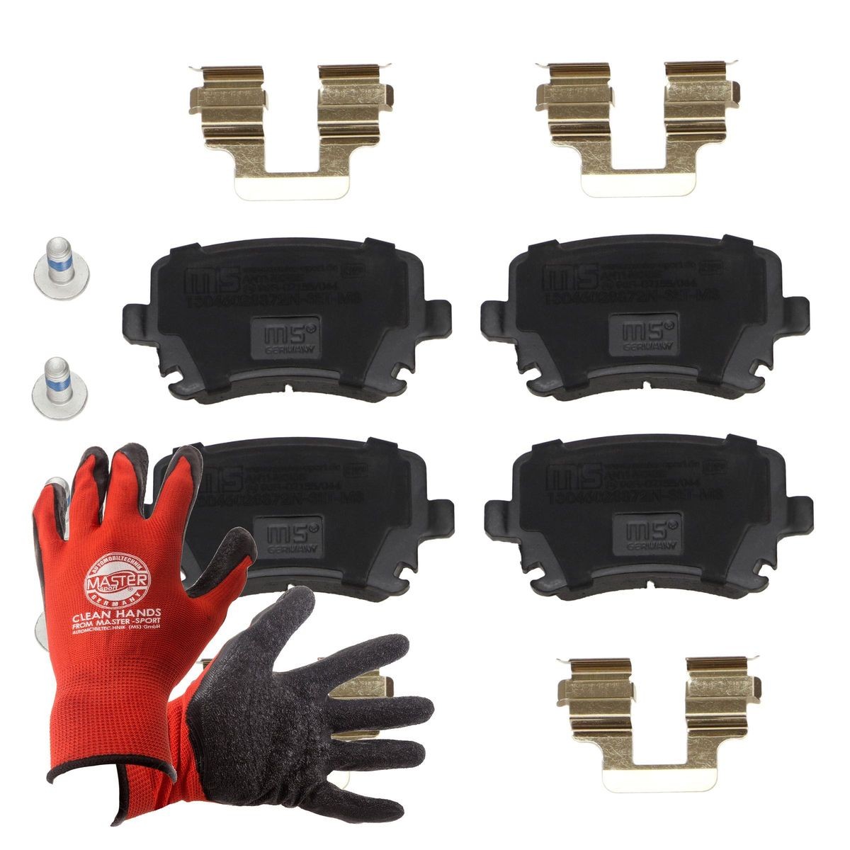 MASTER-SPORT 13046028872N-SET-MSP: Remblokken PROMO Achteras, Met anti-kreukplaat