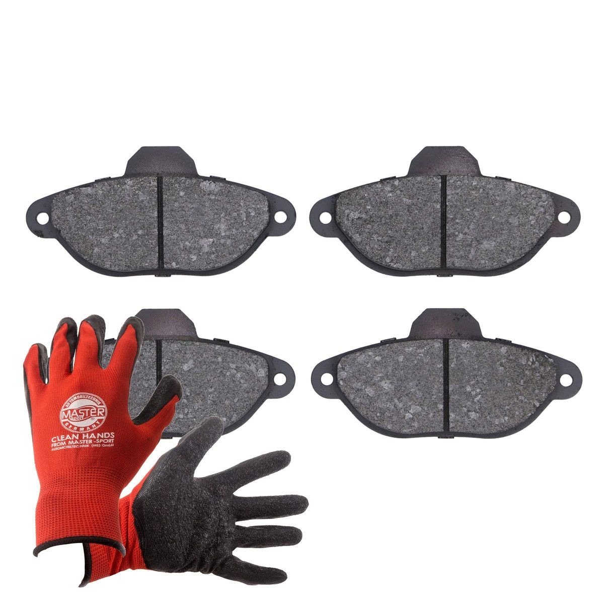 MASTER-SPORT 13046039502N-SET-MSP: Remblokken PROMO Vooras, Met anti-kreukplaat