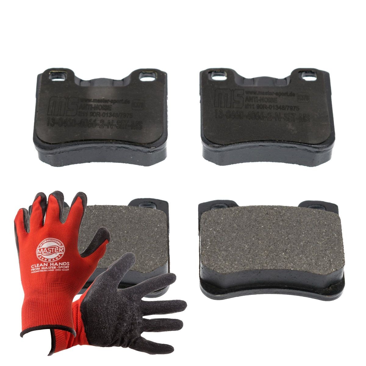 MASTER-SPORT 13046040662N-SET-MSP: Bremseklodser PROMO foraksel, med anti-knirke-plade