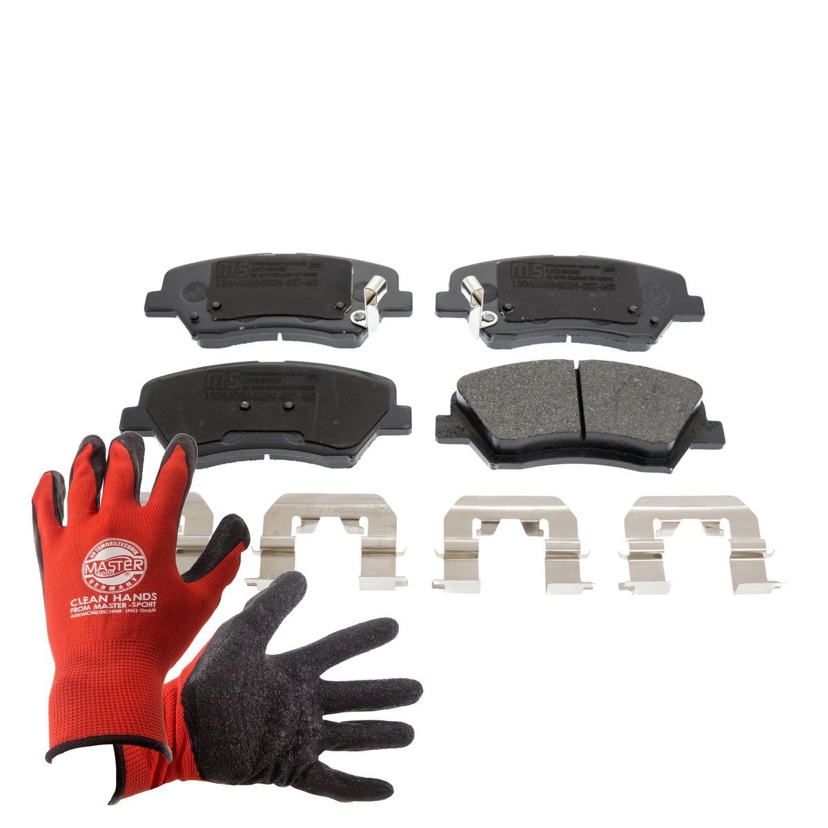 MASTER-SPORT 13046056452N-SET-MSP: Remblokken PROMO Vooras, Met anti-kreukplaat