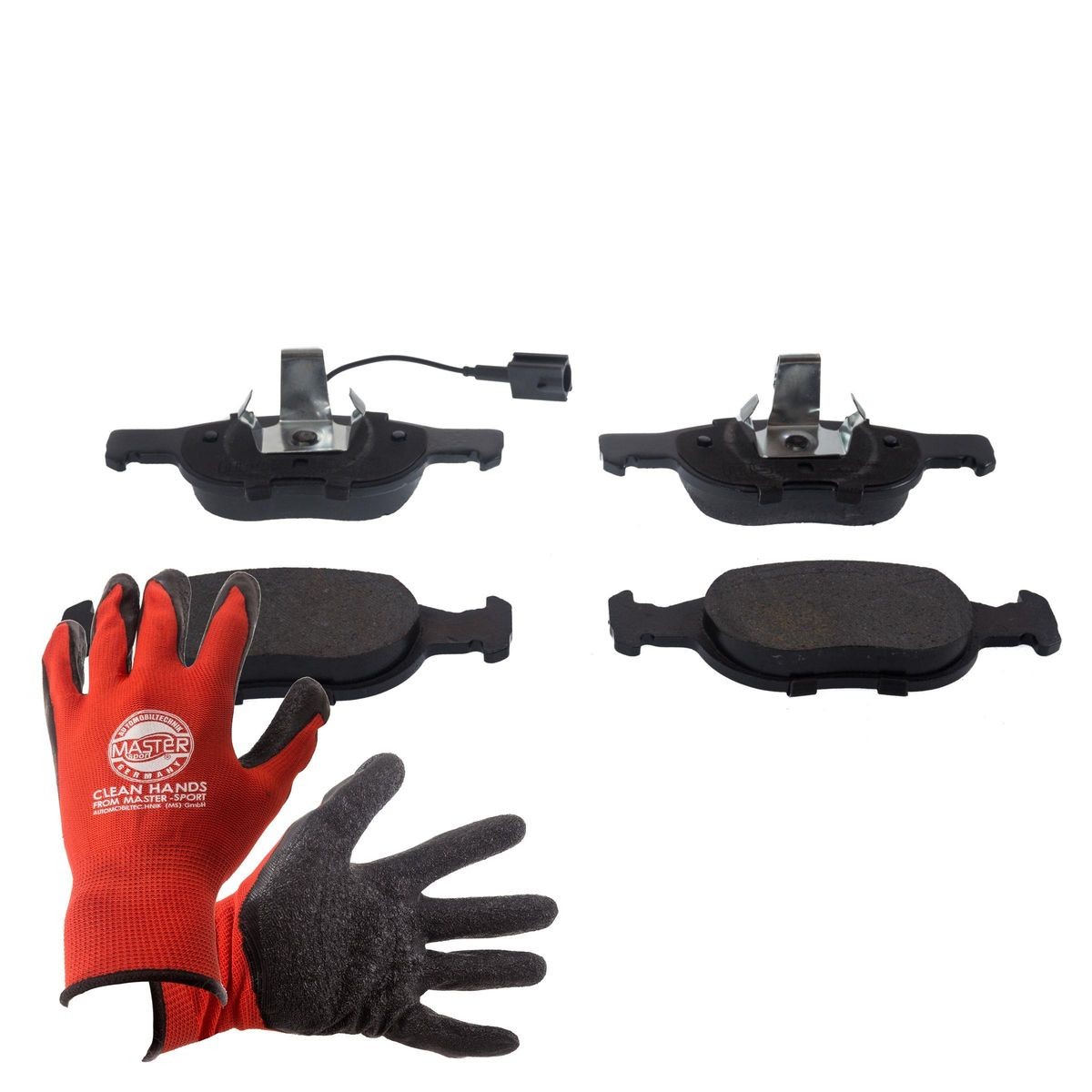 MASTER-SPORT 13046070642N-SET-MSP: Bremseklodser PROMO foraksel, med anti-knirke-plade