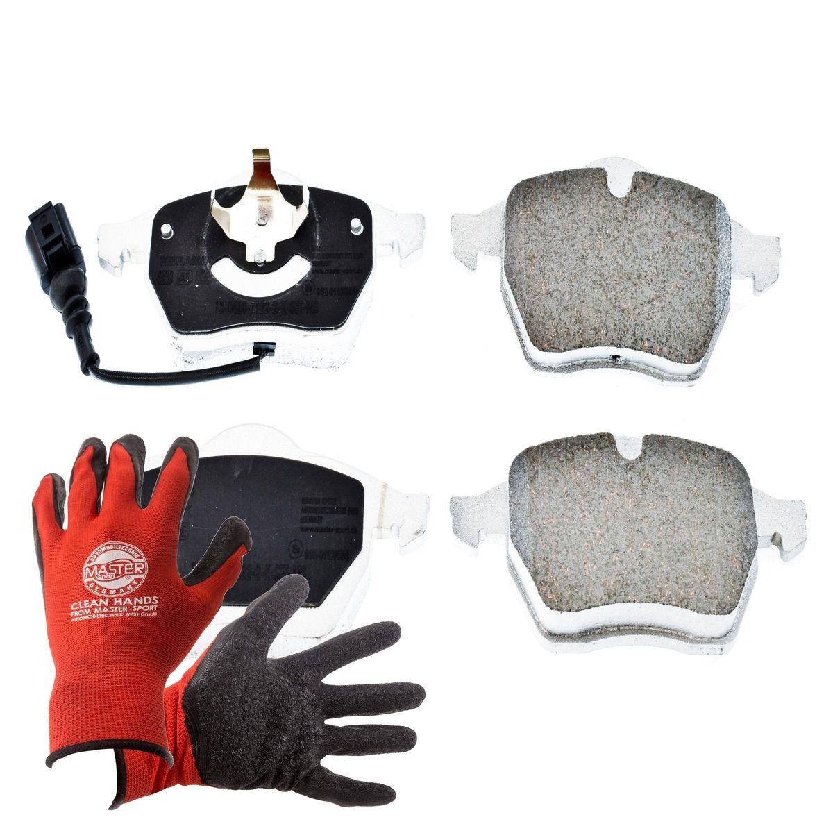 MASTER-SPORT 13046071222K-SET-MSP: Piduriklotsid PROMO Esisild, koos kokkusurumisvastase plekiga