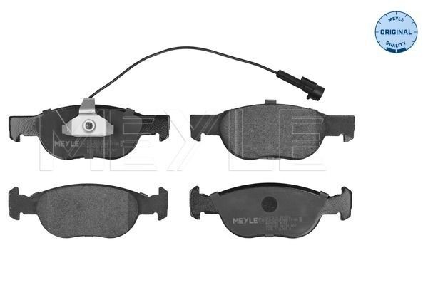 MEYLE 025 219 3017/W: Bremseklodser foraksel, med anti-knirke-plade, ORIGINAL Quality