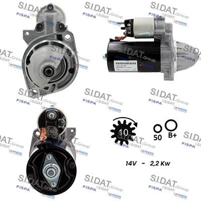 SIDAT S12BH0010: Anlasser 2,2kW