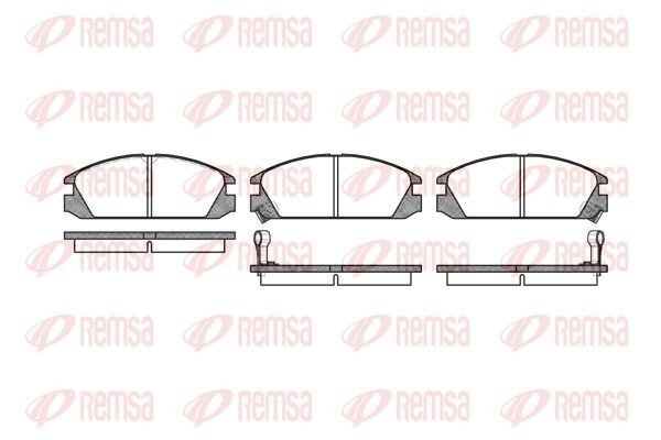 REMSA 0228.02: Bromsbelägg framaxel