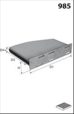 MECAFILTER EAR7418: Филтър купе филтър купе с полифенол