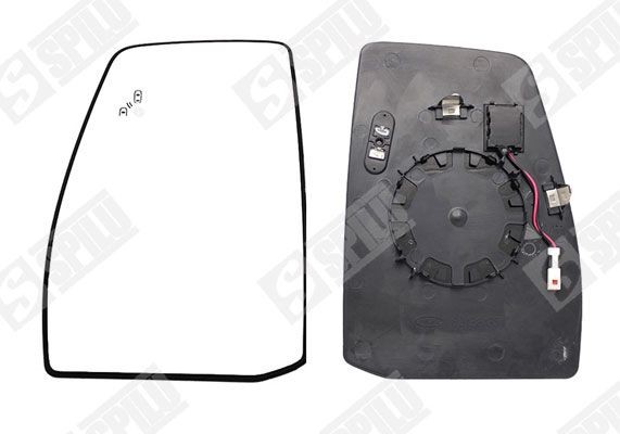 SPILU 16129: Spoguļstikls, Ārējais atpakaļskata spogulis pa kreisi