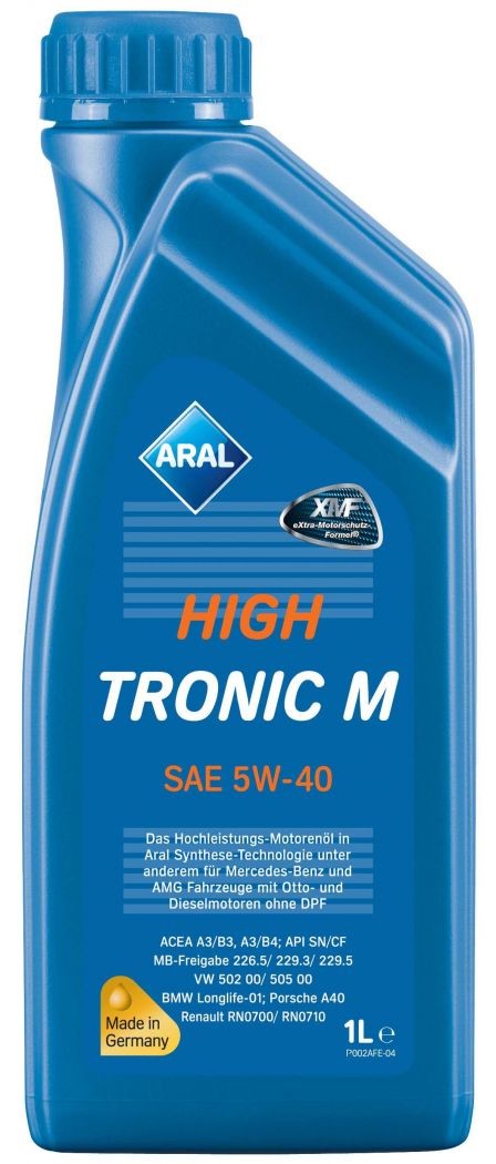 ARAL 15F48C: Motorový olej Aral HighTronic M 5W-40 1l, 5W-40 HighTronic, M