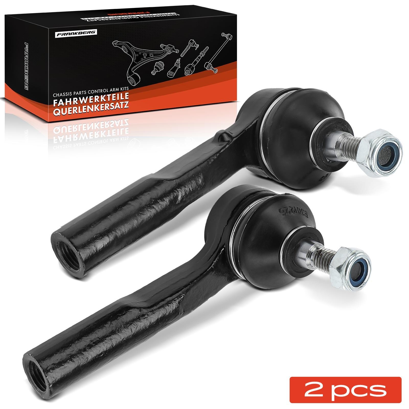 Frankberg 5481FB0026813: Raidetangon pää etuakseli molemminpuoleinen, 112mm, mutterilla