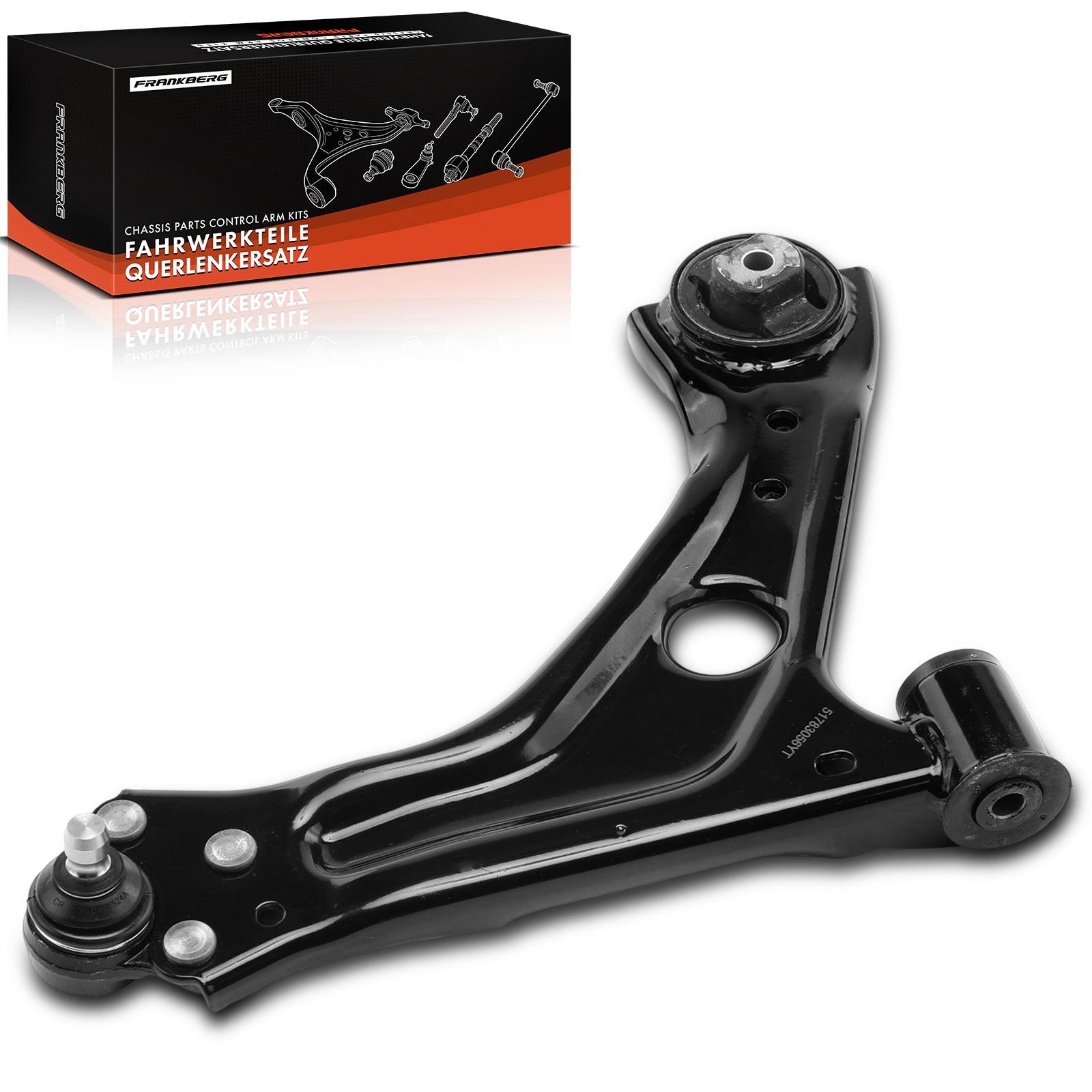Frankberg 5481FB0027432: Tukivarsi Etuakseli, oikea, Teräs, kanto-/ohjausnivelet, Kumilaakerilla