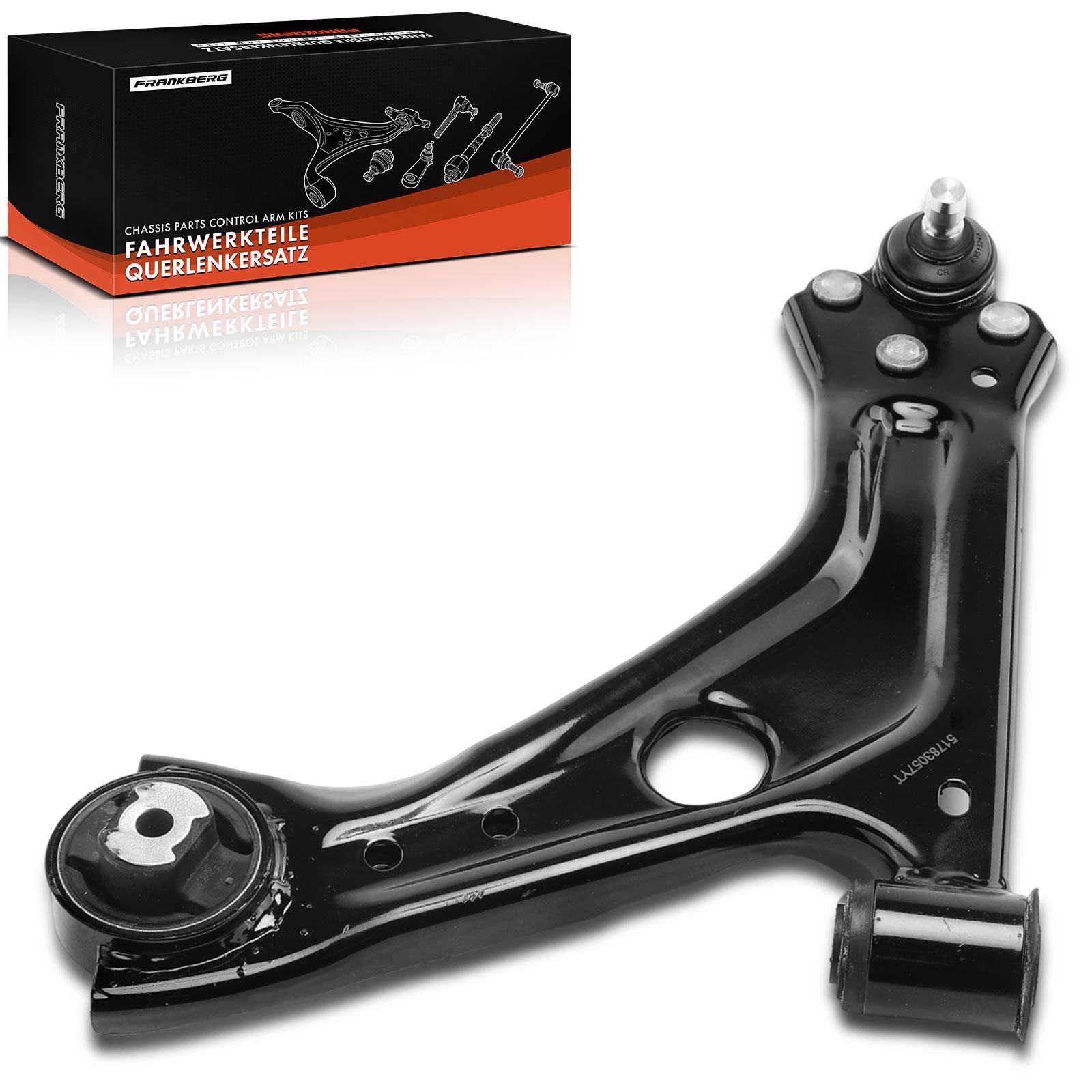 Frankberg 5481FB0027434: Tukivarsi Etuakseli, vasen, Teräs, kanto-/ohjausnivelet, Kumilaakerilla