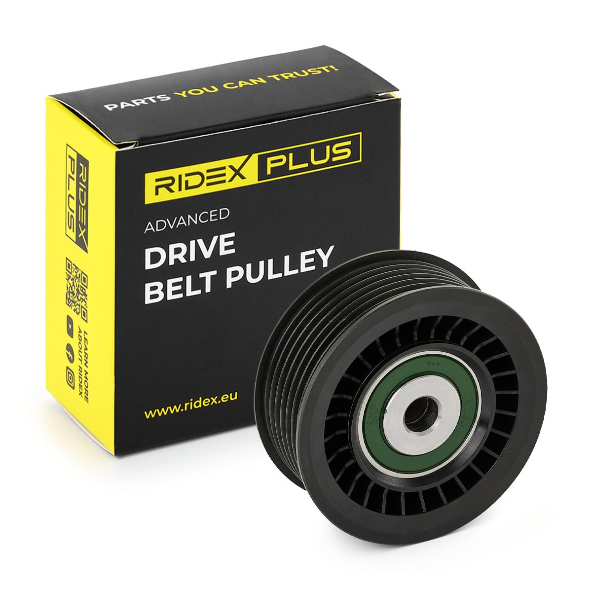 RIDEX PLUS 312D0092P: Polia de desvio / de guia, correia trapezoidal estriada Ø: 75,0mm