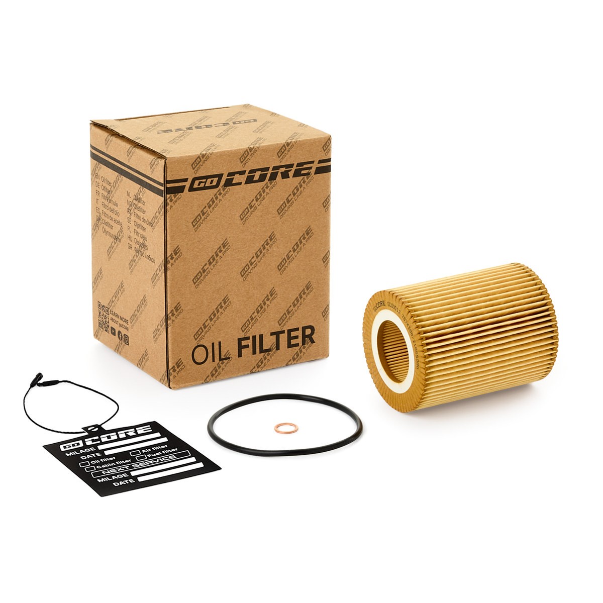 goCORE GCG0012: Olejový filter s tesneniami