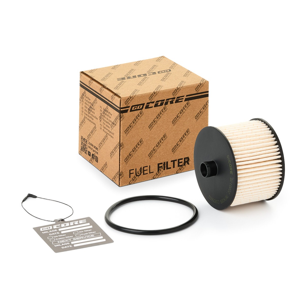 goCORE GCI0022: Palivový filter s montážnym/upevňovacím materiálom, s tesniacim kruzkom
