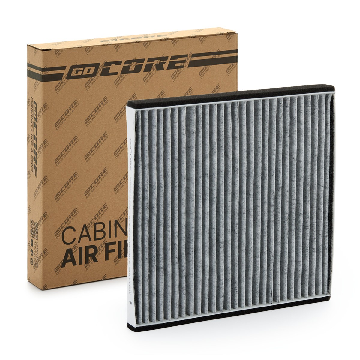 goCORE GCD240095: Filter vnútorného priestoru Filter aktívneho uhlia, Vlożka filtra, Filter vzduchových častíc (HEPA)