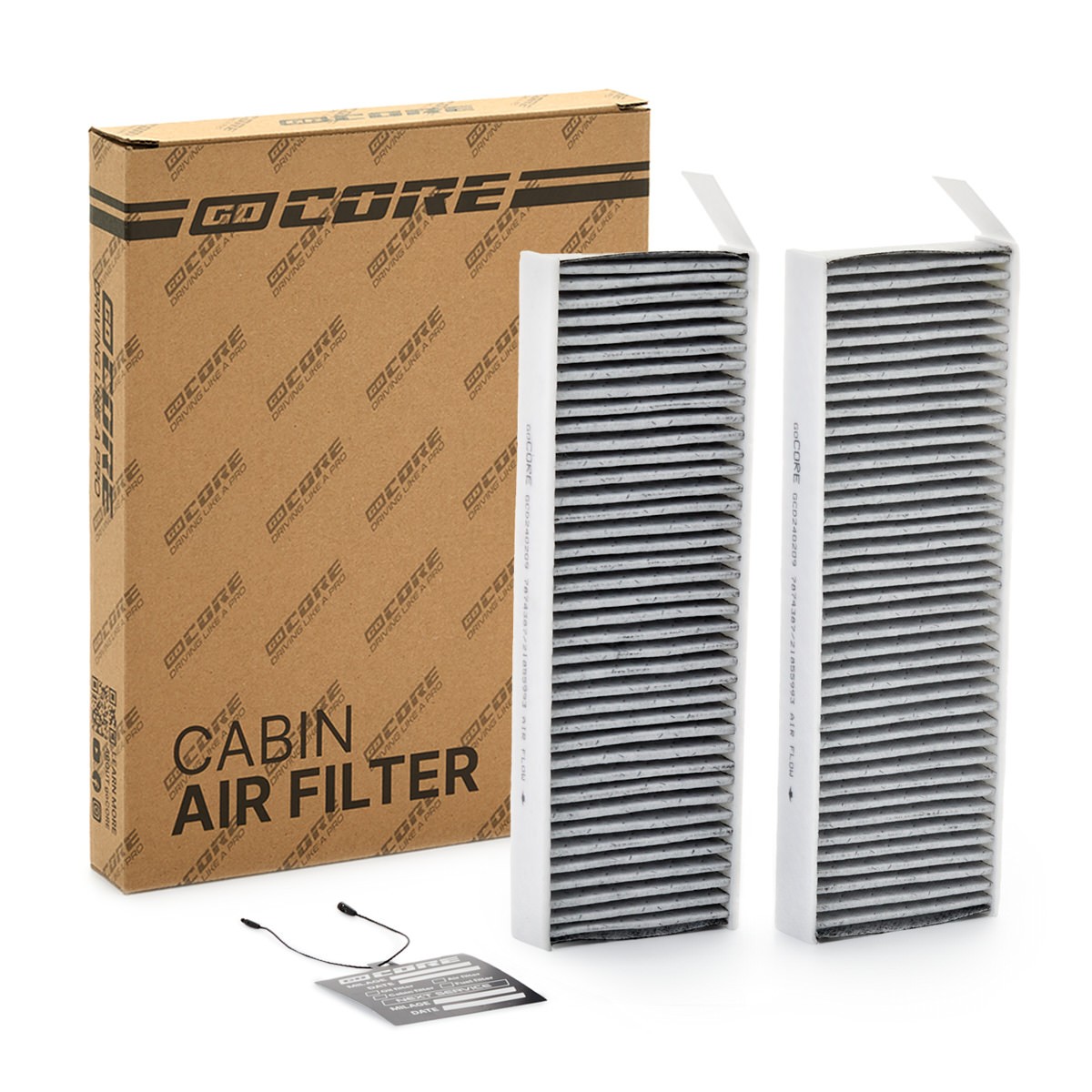 goCORE GCD240209: Interieurfilter Carbon filter, Filter voor zwevende deeltjes (HEPA)