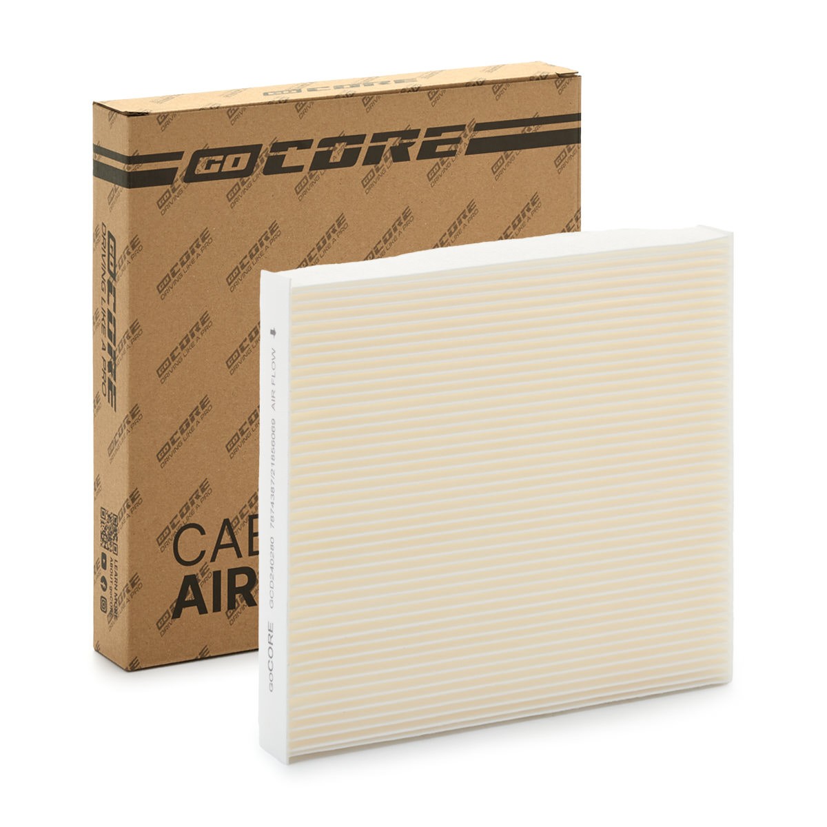 goCORE GCD240280: Interieurfilter Papier, pollenfilter, Stoffilter, Filter voor zwevende deeltjes (HEPA)