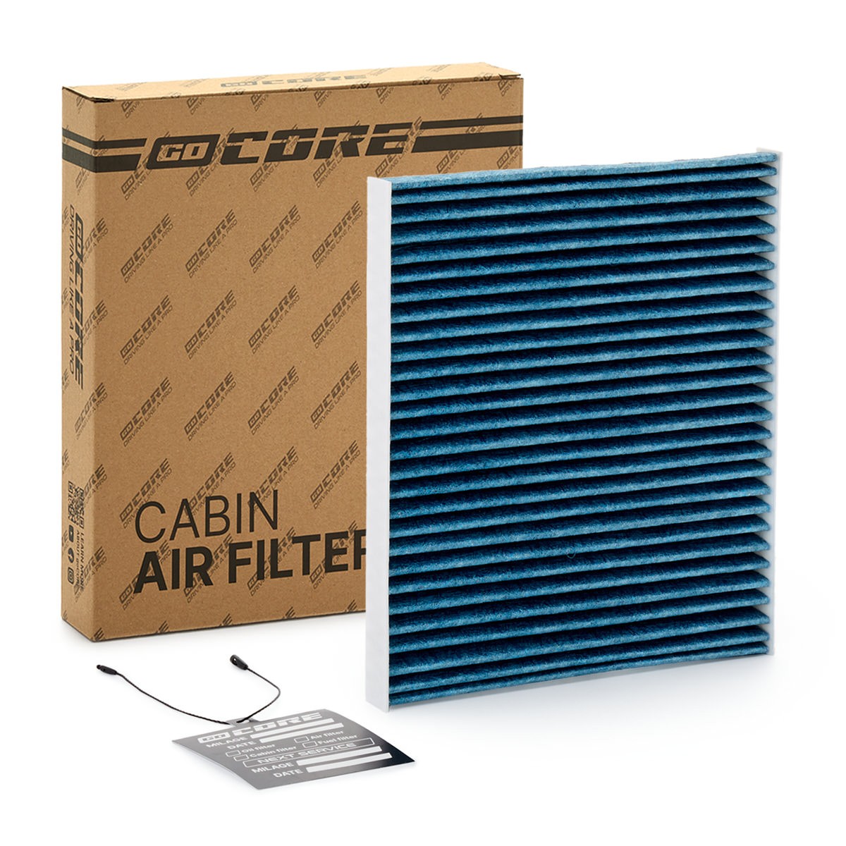 goCORE GCD240323: Innenraumfilter mit antiallergischer Wirkung, mit antibakterieller Wirkung, Aktivkohlefilter, Schwebstofffilter (HEPA), Feinstaubfilter (PM 2.5)