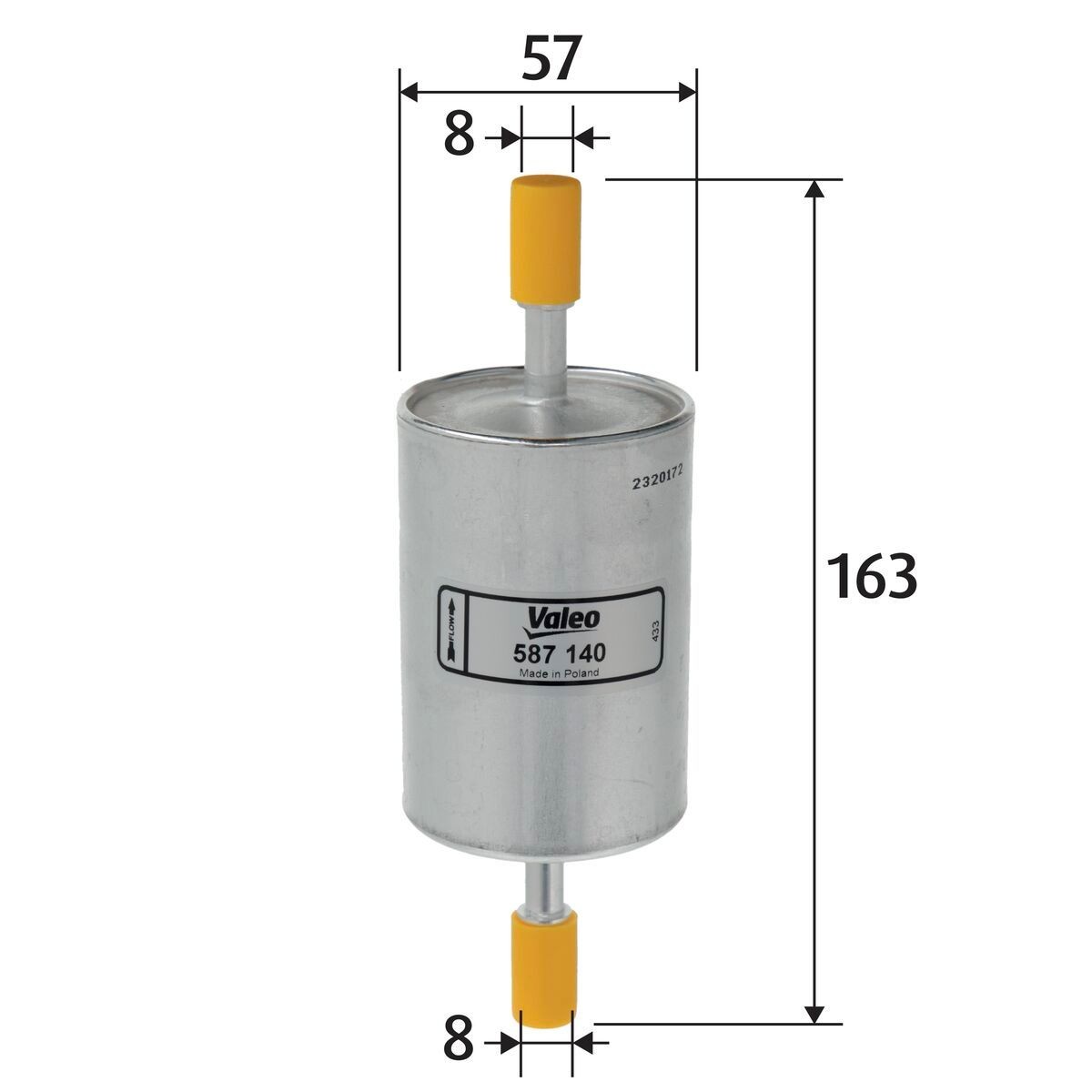 VALEO 587140: Горивен филтър