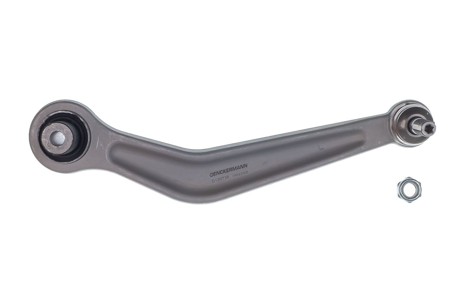 DENCKERMANN D120736: Brat, suspensie roata Axa spate stanga, Aluminiu, cu articulatie de sarcina/ghidare, cu lagar