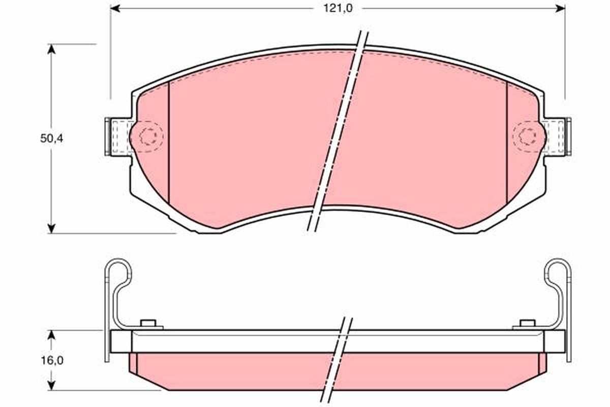 TRW GDB1009: Bremseklodser