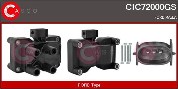CASCO CIC72000GS Zündspule Genuine 3-polig