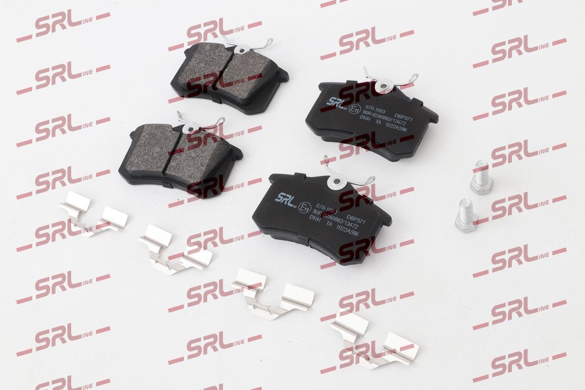 SRLine S70-1003: Τακάκια φρένων με αξεσουάρ, χωρίς αντικραδασμικό έλασμα