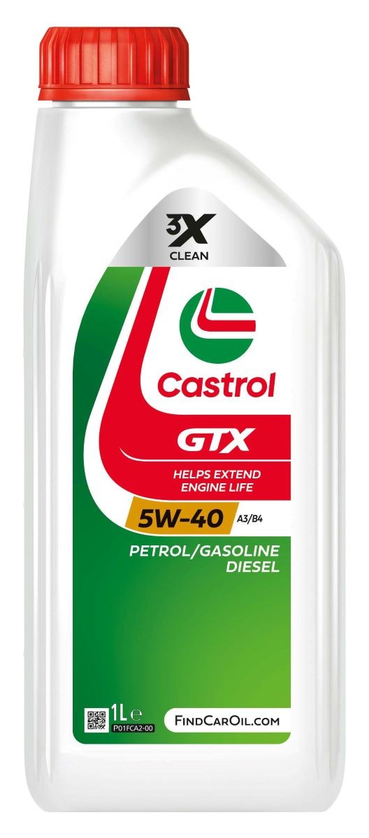 CASTROL 15F686: Motorový olej 1l, 5W-40 GTX, A3/B4
