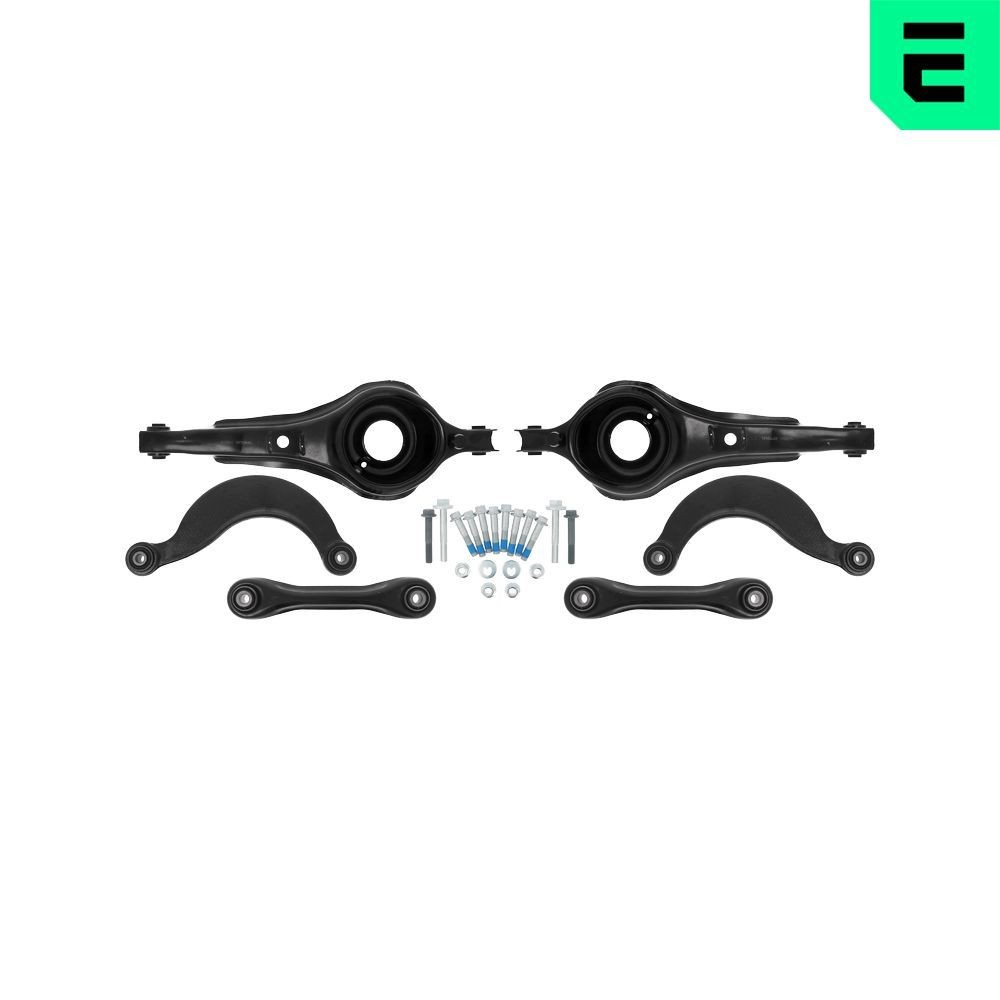 OPTIMAL G8-2014: Styresett, hjuloppheng bakaksel, med festemateriell